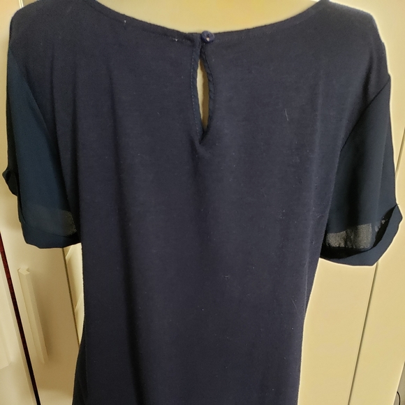 Women's Navy blouse - Picture 2 of 4